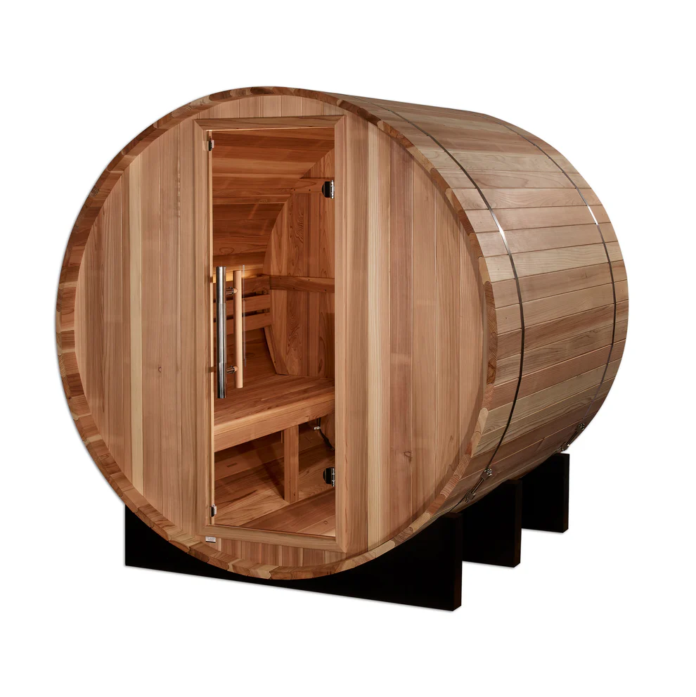 St. Moritz Traditional Outdoor Barrel Steam Sauna 2-Person 